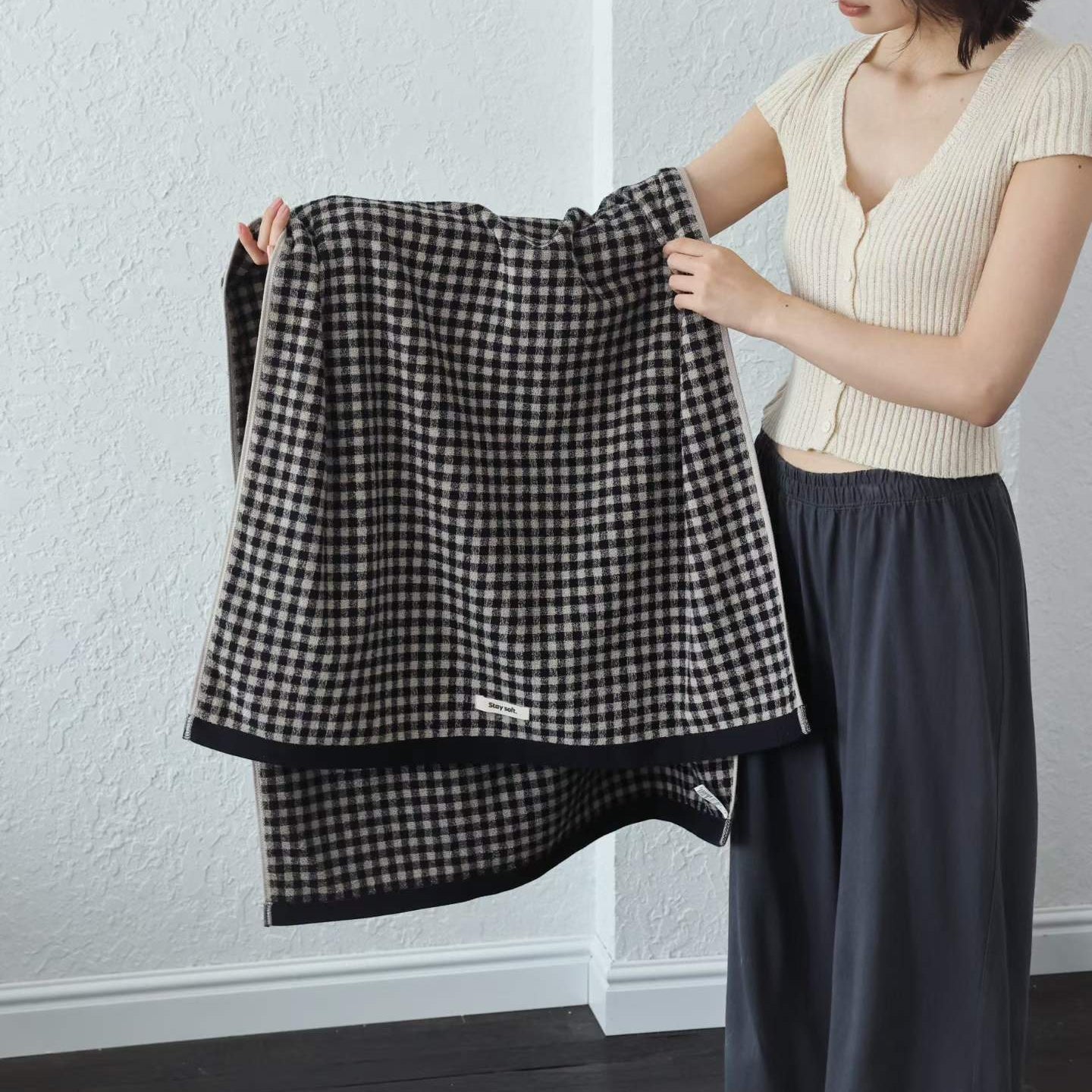 Soft Check · Cotton Bath Towel