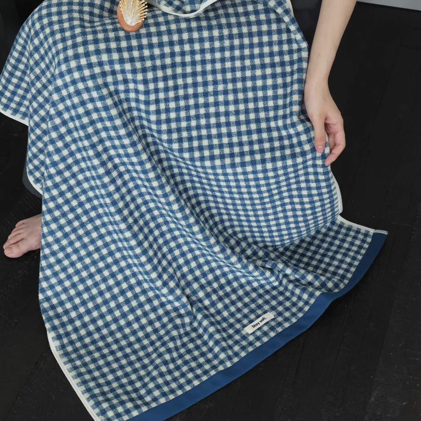 Soft Check · Cotton Bath Towel