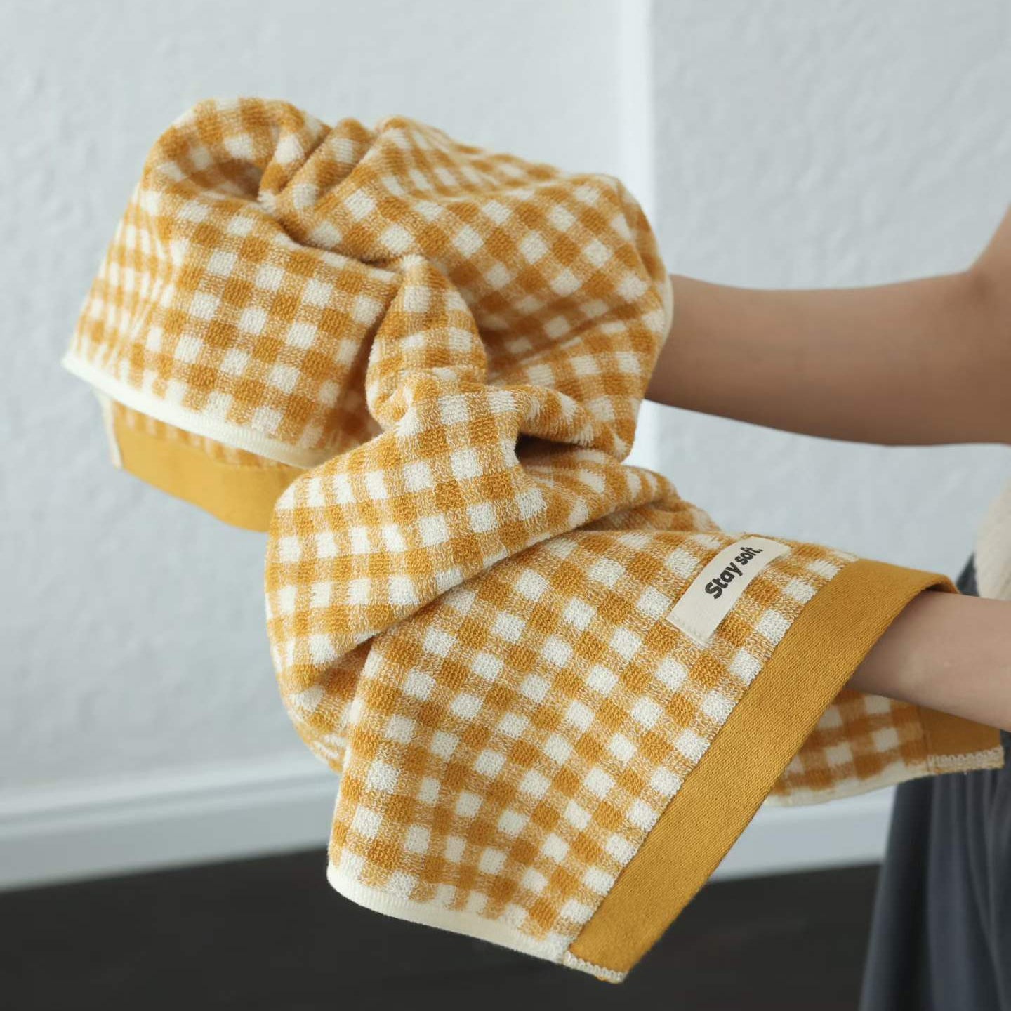 Soft Check · Cotton Bath Towel