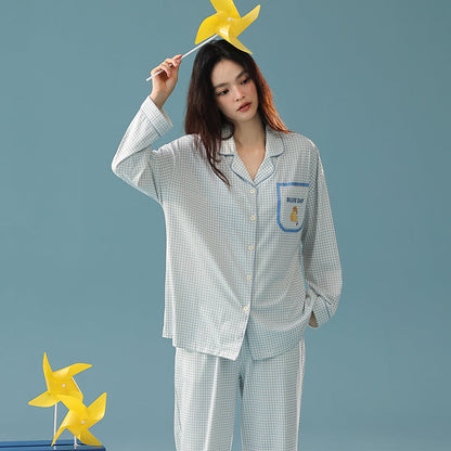 Soft Sky · Women's Cotton Long Sleeve Pajama Set