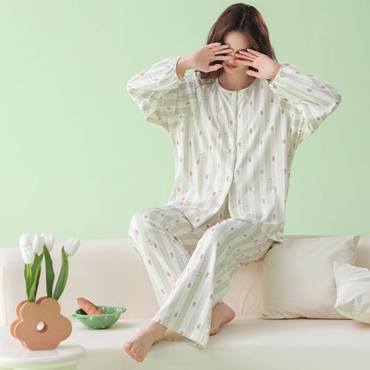 Spring Dew · Women's Cotton Long Sleeve Pajama Set