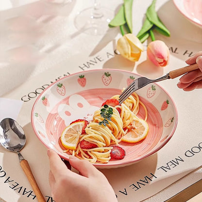 Strawberry Bunny · Ceramic Dinnerware Set
