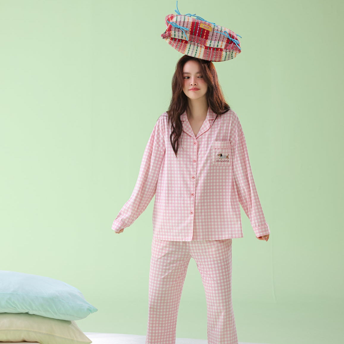 Sugar Puppy · Women's Cotton Long Sleeve Pajama Set