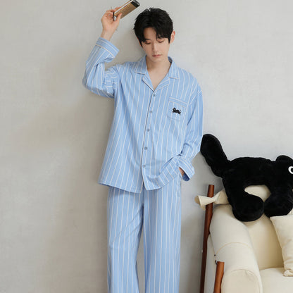 Sunny Kitty · Couple Cotton Long Sleeve Pajama Set