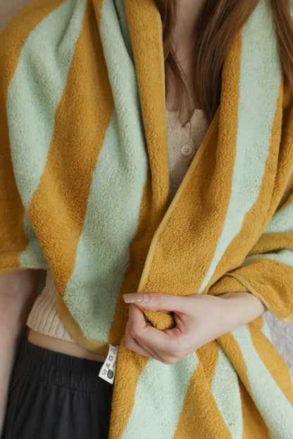 Sunny Stripes · Cotton Bath Towel