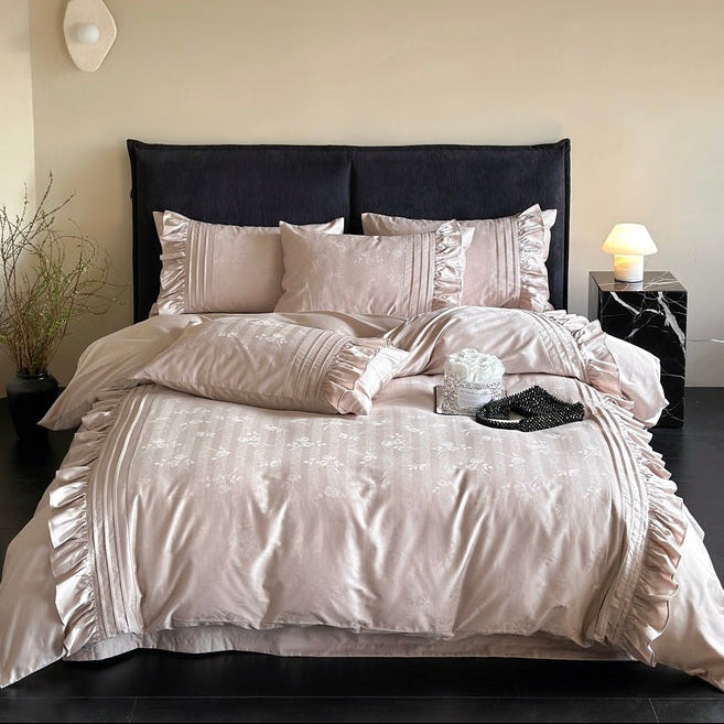Sunset Rose · Luxury 100s Australian Cotton Jacquard Bedding Set