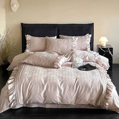 Sunset Rose · Luxury 100s Australian Cotton Jacquard Bedding Set