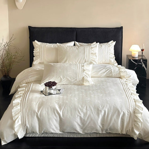 Sunset Rose · Luxury 100s Australian Cotton Jacquard Bedding Set