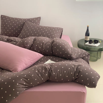 Sweet Dots Collection · 100% Knit Cotton Bedding Set