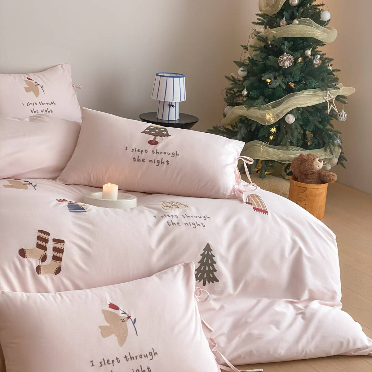 Sweet Xmas · 100s Long Staple Cotton Flannel Bedding Set