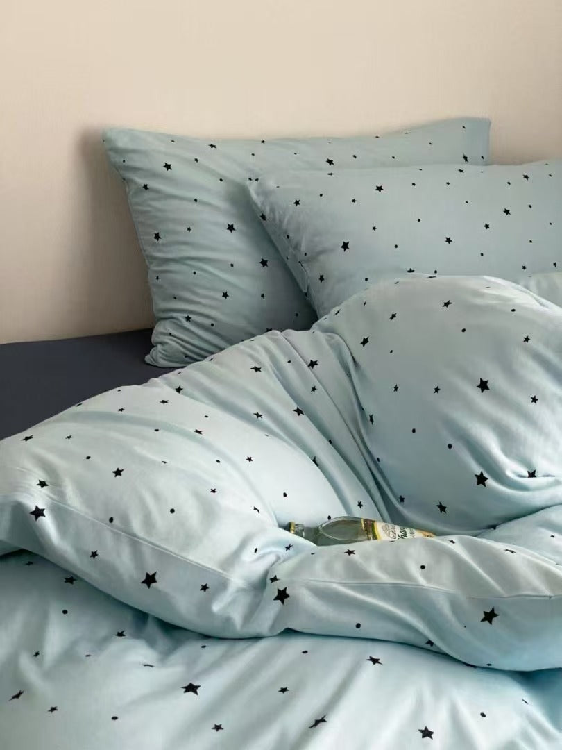 Twinkle Sky · 100% Knit Cotton Bedding Set