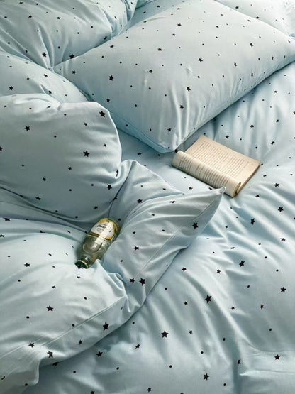 Twinkle Sky · 100% Knit Cotton Bedding Set