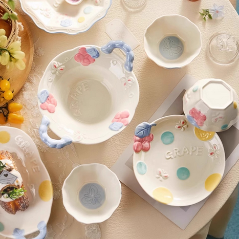 Vineyard Romance · Ceramic Dinnerware Set