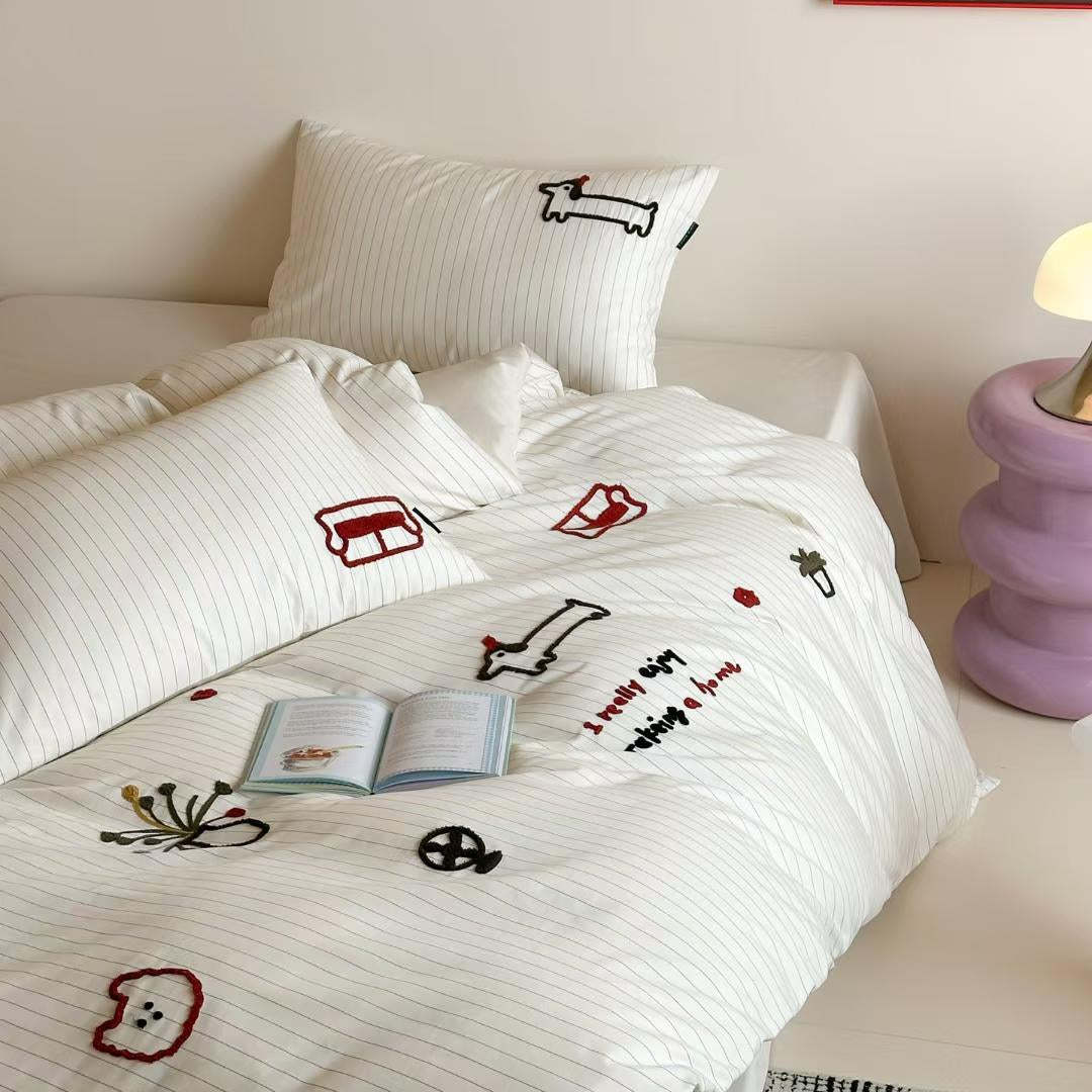Vintage Diary · 100% Long Staple Cotton Bedding Set