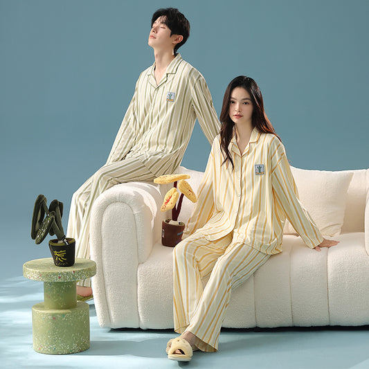 Warm Coast · Couple Cotton Long Sleeve Pajama Set