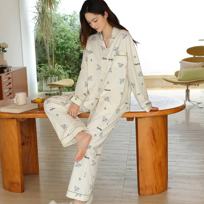 Whispering Wings · Women's Cotton Long-Sleeve Pajama Set