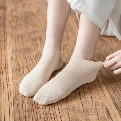Women's Cotton Ankle Socks - 5 Pairs