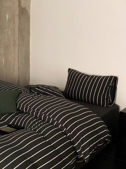 Urban Stripes · 100% Knit Cotton Bedding Set