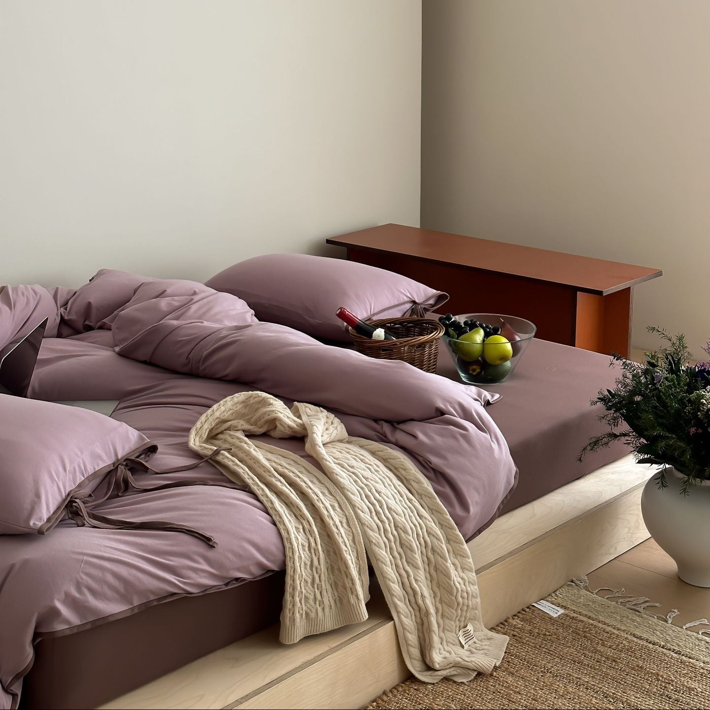 Cloud Mix · 100% Knit Cotton Bedding Set