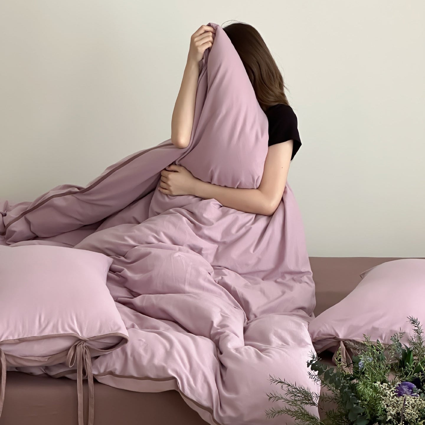 Cloud Mix · 100% Knit Cotton Bedding Set