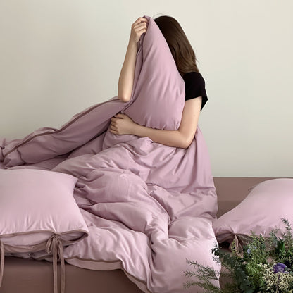 Cloud Mix · 100% Knit Cotton Bedding Set