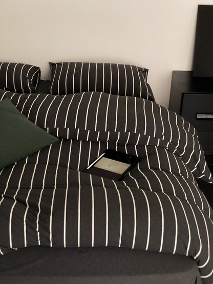 Urban Stripes · 100% Knit Cotton Bedding Set