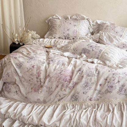 Lillian · 100% Cotton Brushed Flannel Bedding Set