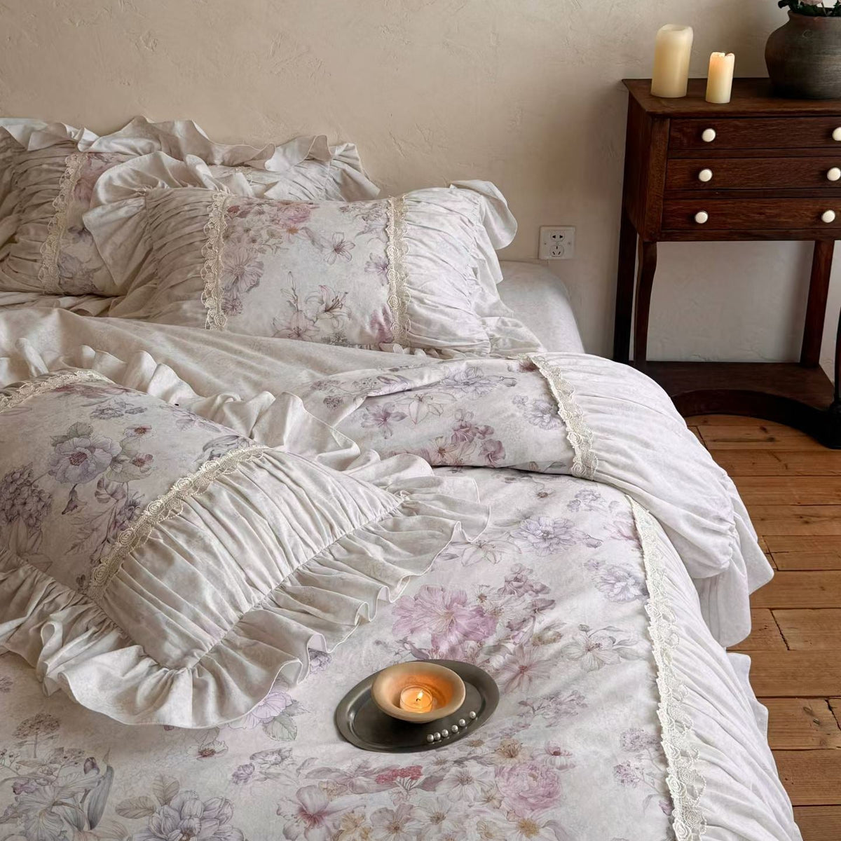 Lillian · 100% Cotton Brushed Flannel Bedding Set