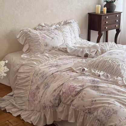 Lillian · 100% Cotton Brushed Flannel Bedding Set